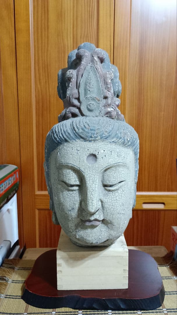 木造　仏頭 観音菩薩　仏像