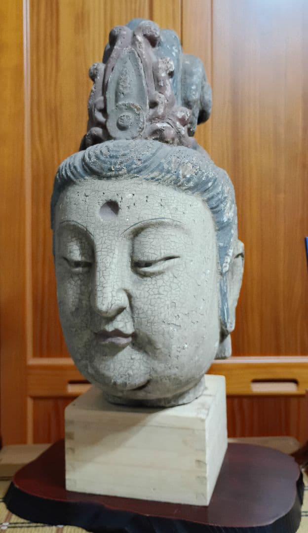 木造　仏頭 観音菩薩　仏像