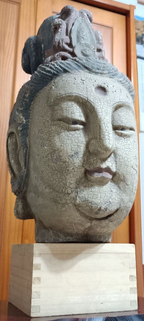 木造　仏頭 観音菩薩　仏像