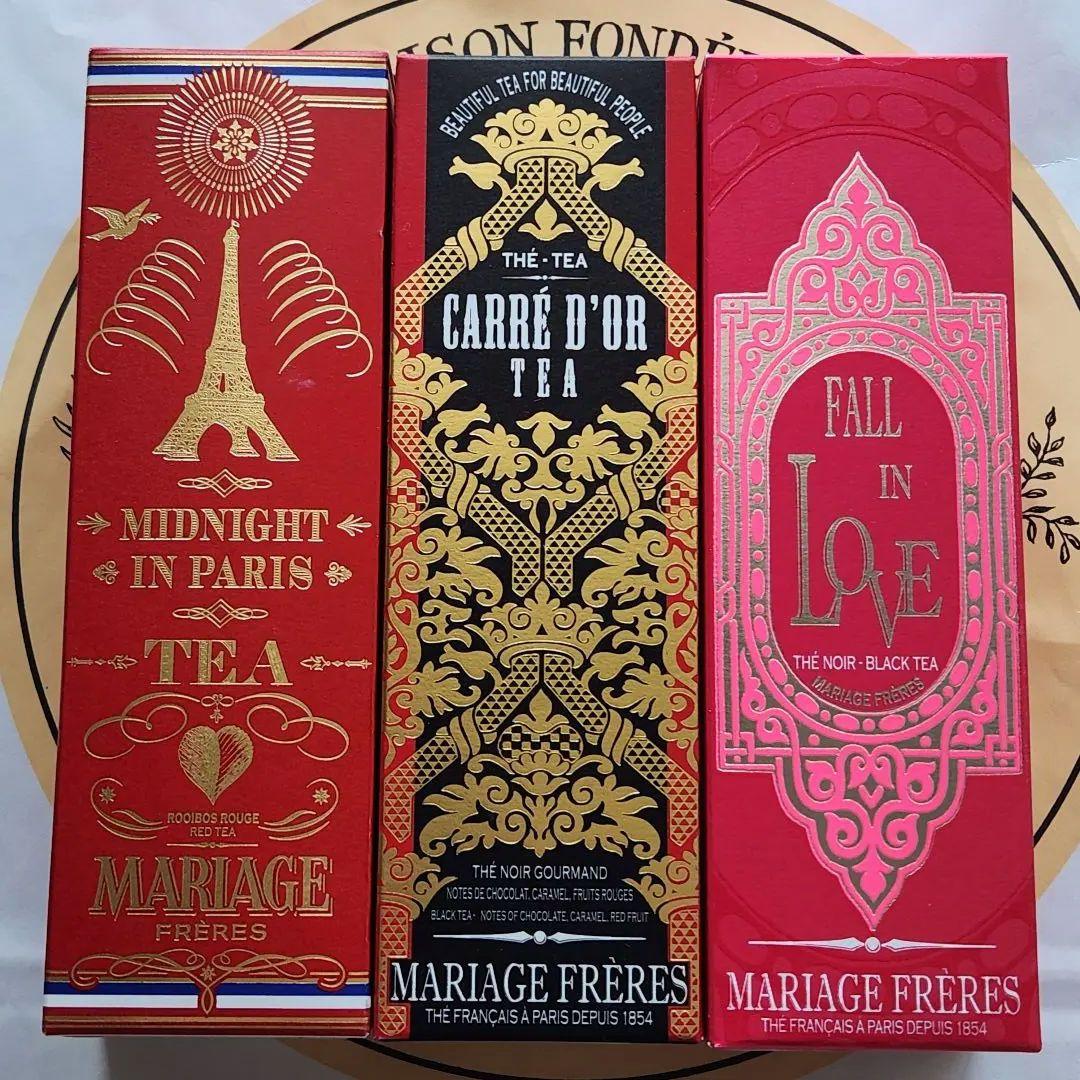 マリアージュフレール　特別装丁缶入り　紅茶&ルイボスティー　3種類　紙袋付