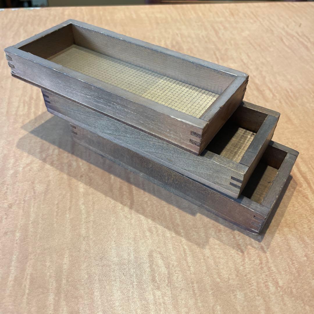 【珍しい小型】B100-1/活版印刷所で使われていた小箱（文選箱）100枚