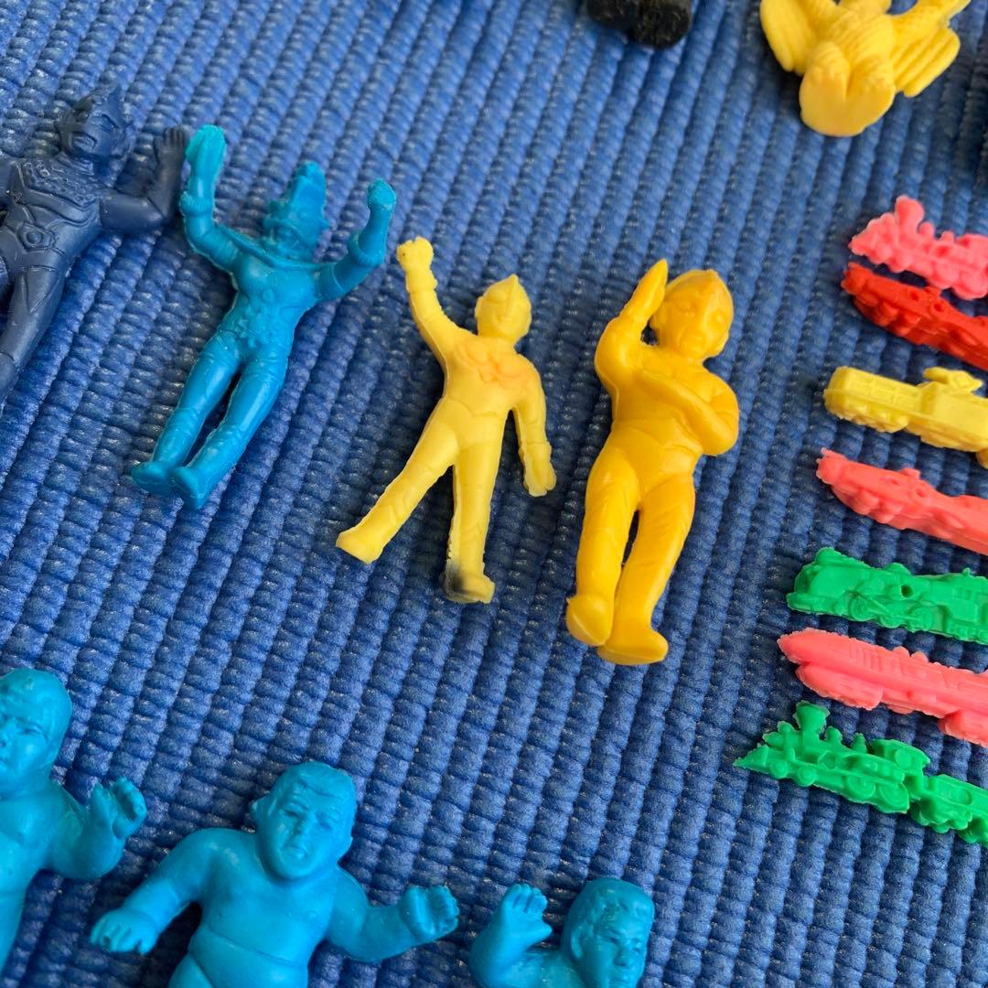 【昭和レトロな消しゴム当時物】仮面ライター、ウルトラマンプロレス、ドラえもん