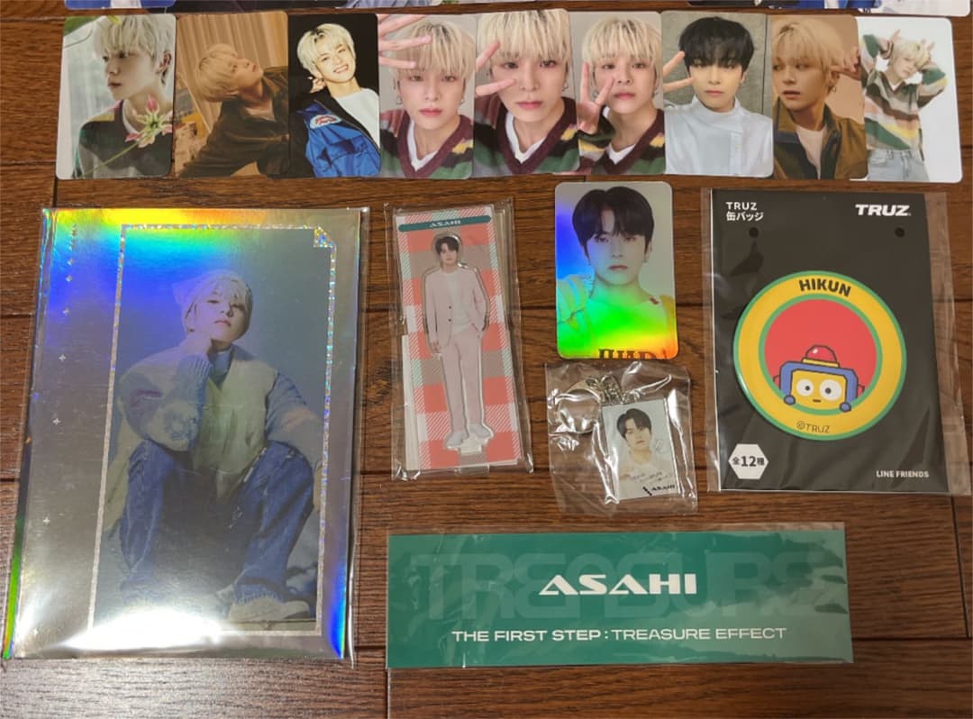 treasure アサヒ 韓国 公式グッズ トレカ アクスタ アクキー