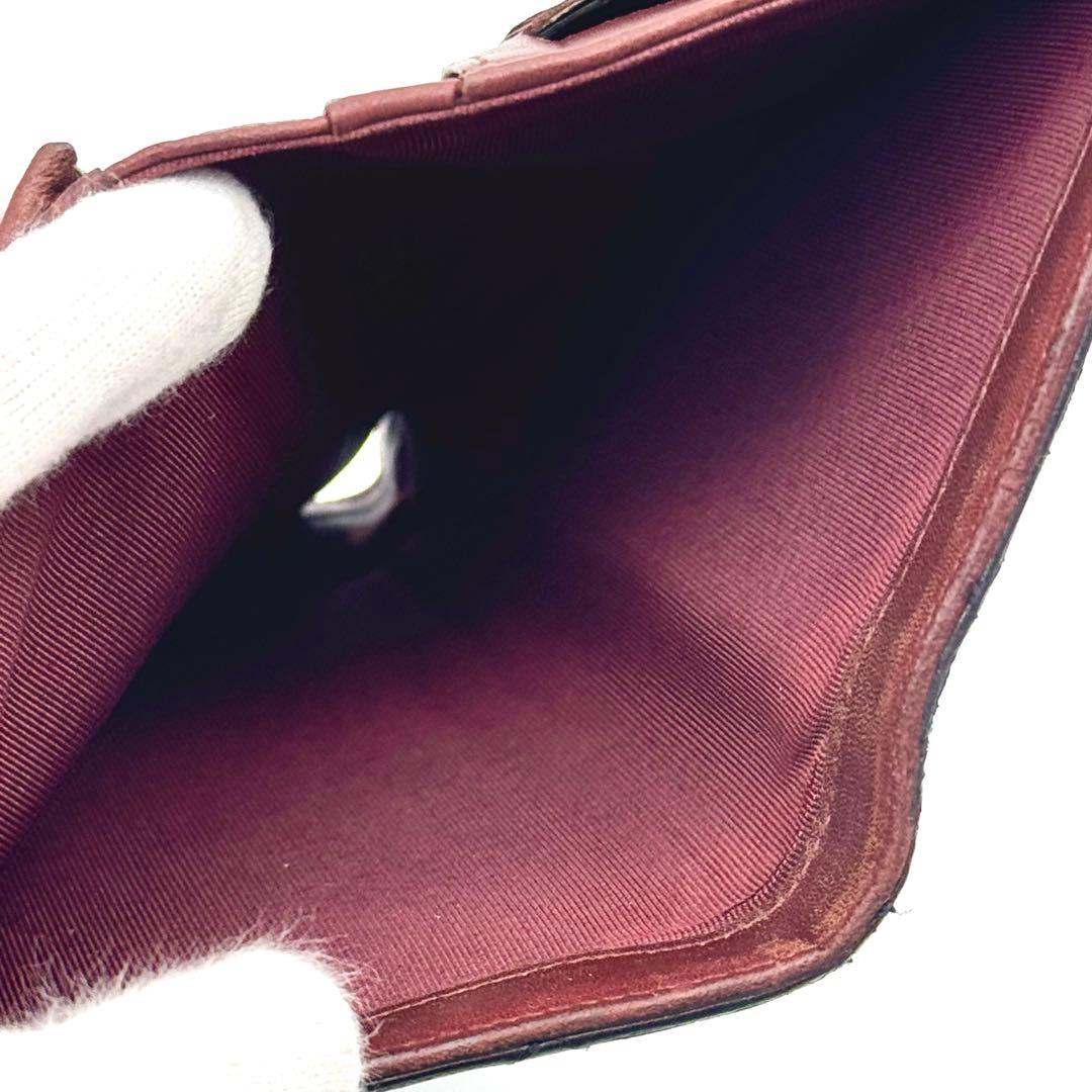 【お買得】 ルイヴィトン モノグラム ポルトモネ トレゾール 二つ折り財布