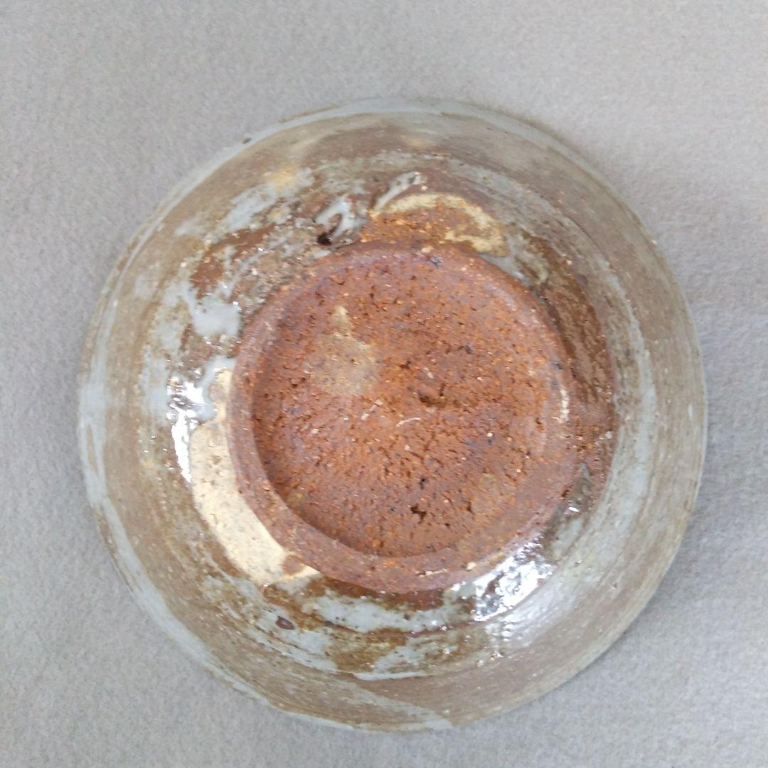 西岡小十　氏作　絵唐津茶碗　絵唐津△○□文茶碗　合わせ箱付　一客