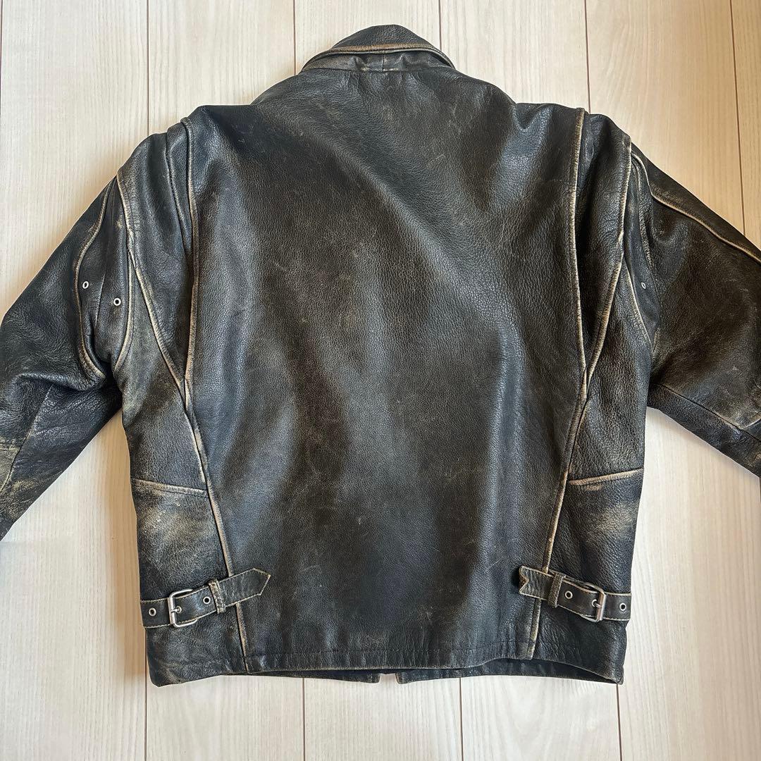 foorstep ライダース　革ジャン　牛革　エイジング　ヴィンテージ　Mサイズ
