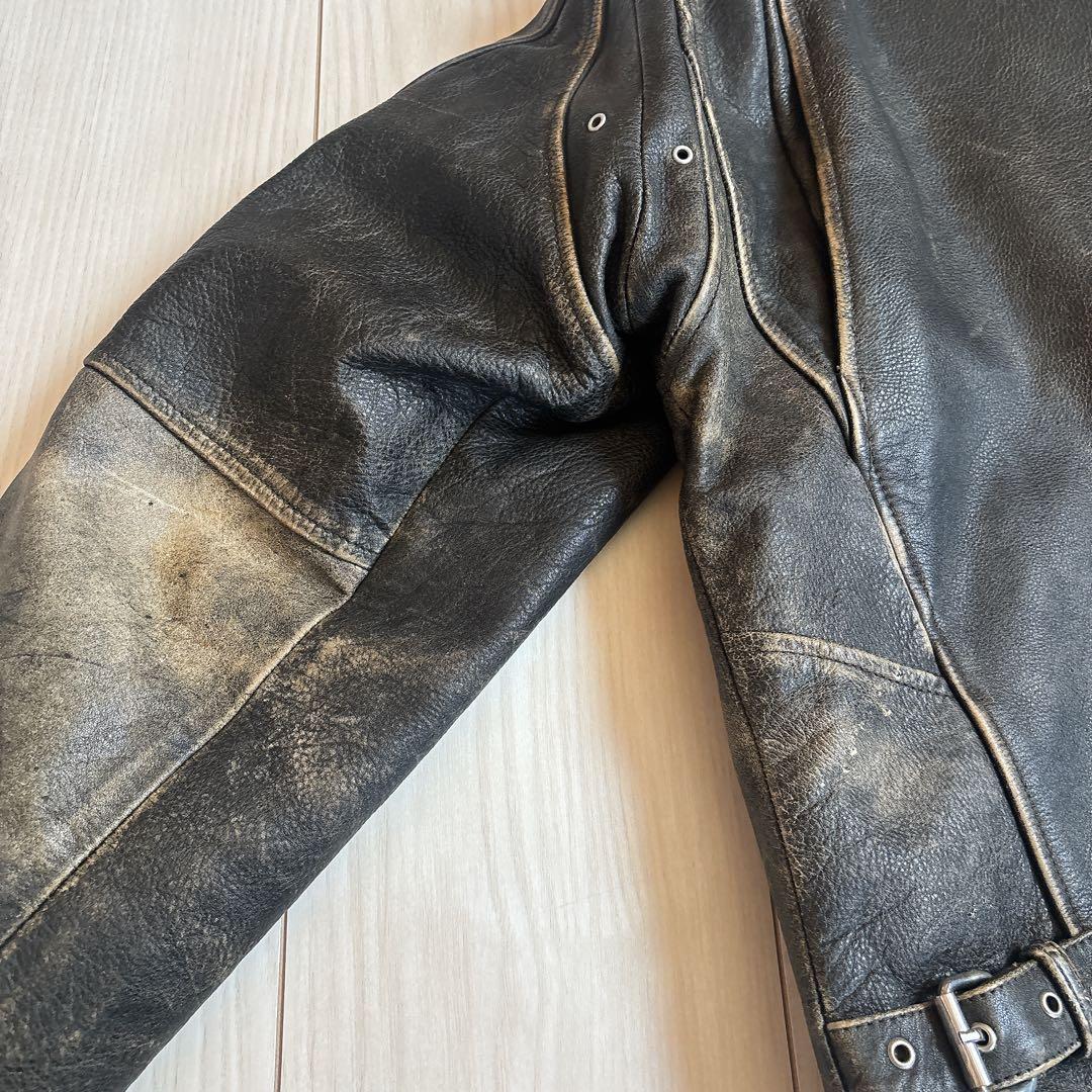 foorstep ライダース　革ジャン　牛革　エイジング　ヴィンテージ　Mサイズ