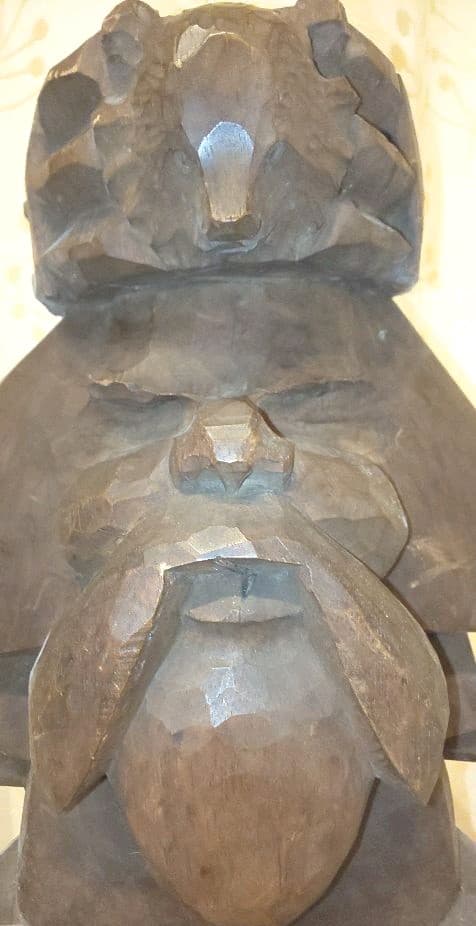 木彫り　床ヌブリ　コロポックル　違星北斗