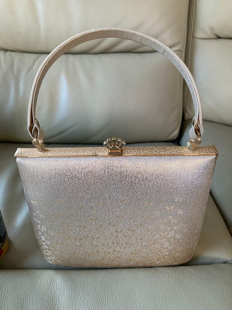 ゴールド花柄和装用　王室愛用モデルバッグ 中型