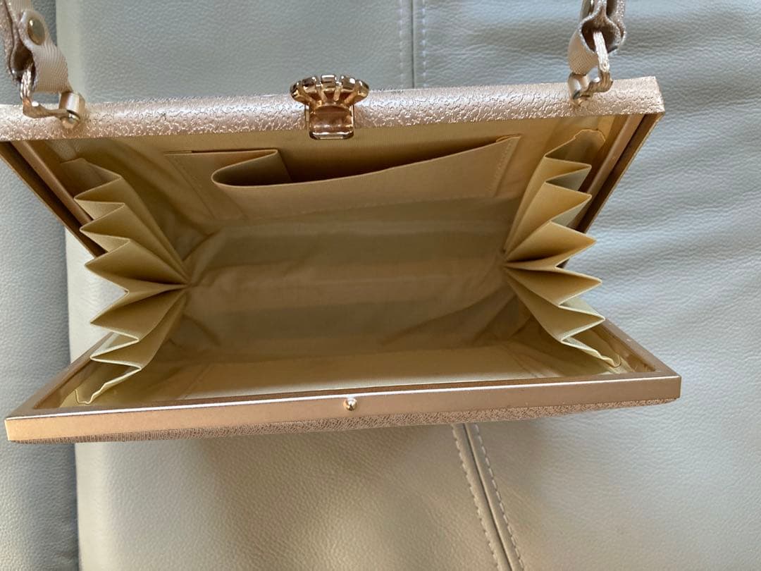 ゴールド花柄和装用　王室愛用モデルバッグ 中型