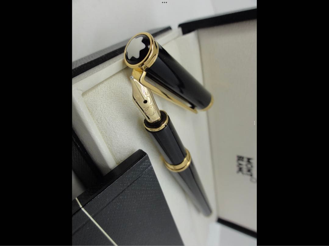 モンブラン　★未使用に近いオブリュージユNo15130金装飾美しいペン先彫金逸品