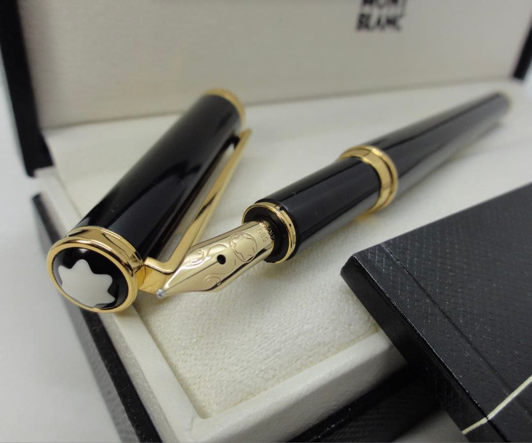 モンブラン　★未使用に近いオブリュージユNo15130金装飾美しいペン先彫金逸品