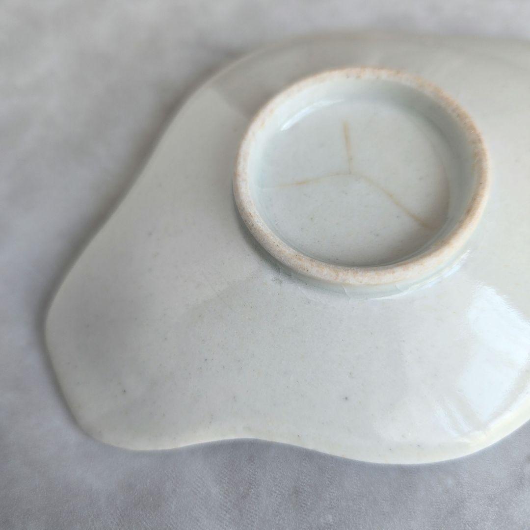 古伊万里　白磁　茶托　江戸時代　藍九谷　古九谷　アンティーク　骨董　柿右衛門白磁