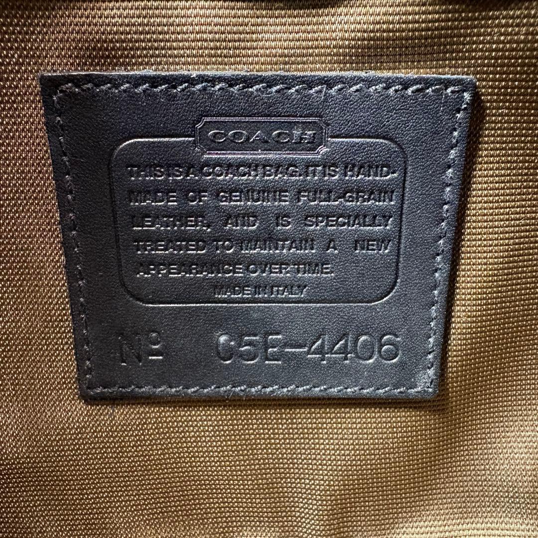 オールドコーチ　シボレザー　ブラック　ショルダーバッグ　2室　vintage.