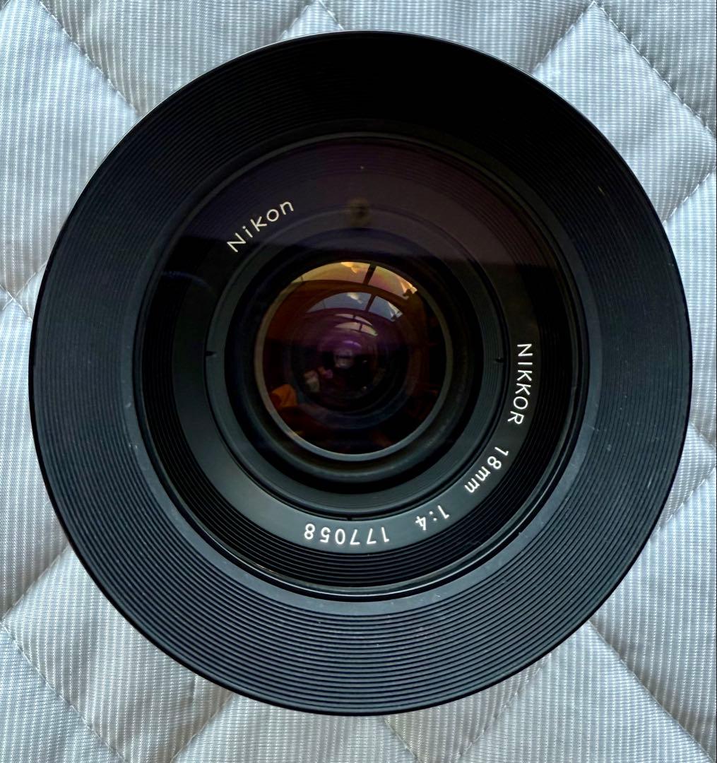 完品フルセット ニッコール Nikkor 18mm f4 超広角レンズ Ai改