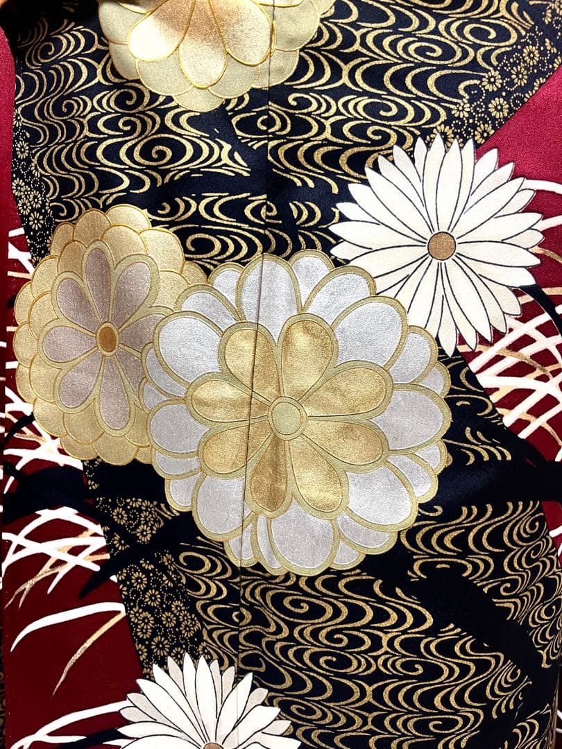 【美おり】振袖 正絹 振袖フルセット 7点セット 成人式 金彩加工 高級 古典柄