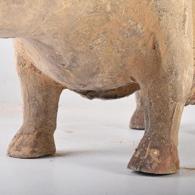 cafe-abakan　中国　加彩　豚俑　陶俑　置物　N　8950AE