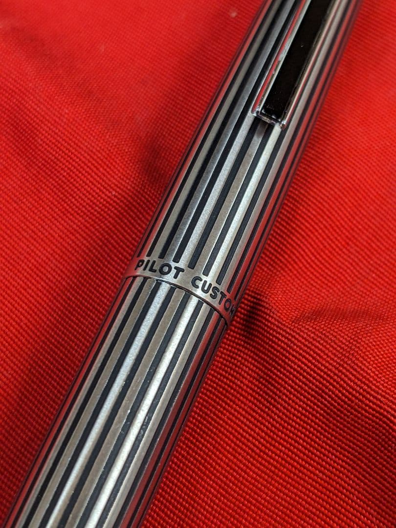 PILOT CUSTOM 18KWG 蝕刻ストライプ 1977年製 ヴィンテージ