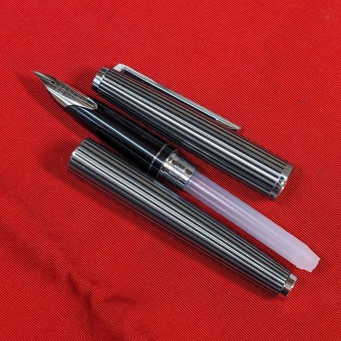 PILOT CUSTOM 18KWG 蝕刻ストライプ 1977年製 ヴィンテージ