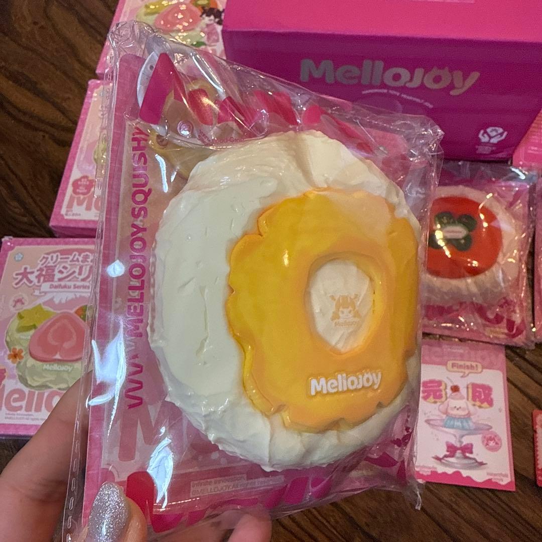 ❤️大人気❤️Mellojoy スクイーズ 大福 3個　パイナップル　柿　グレフル