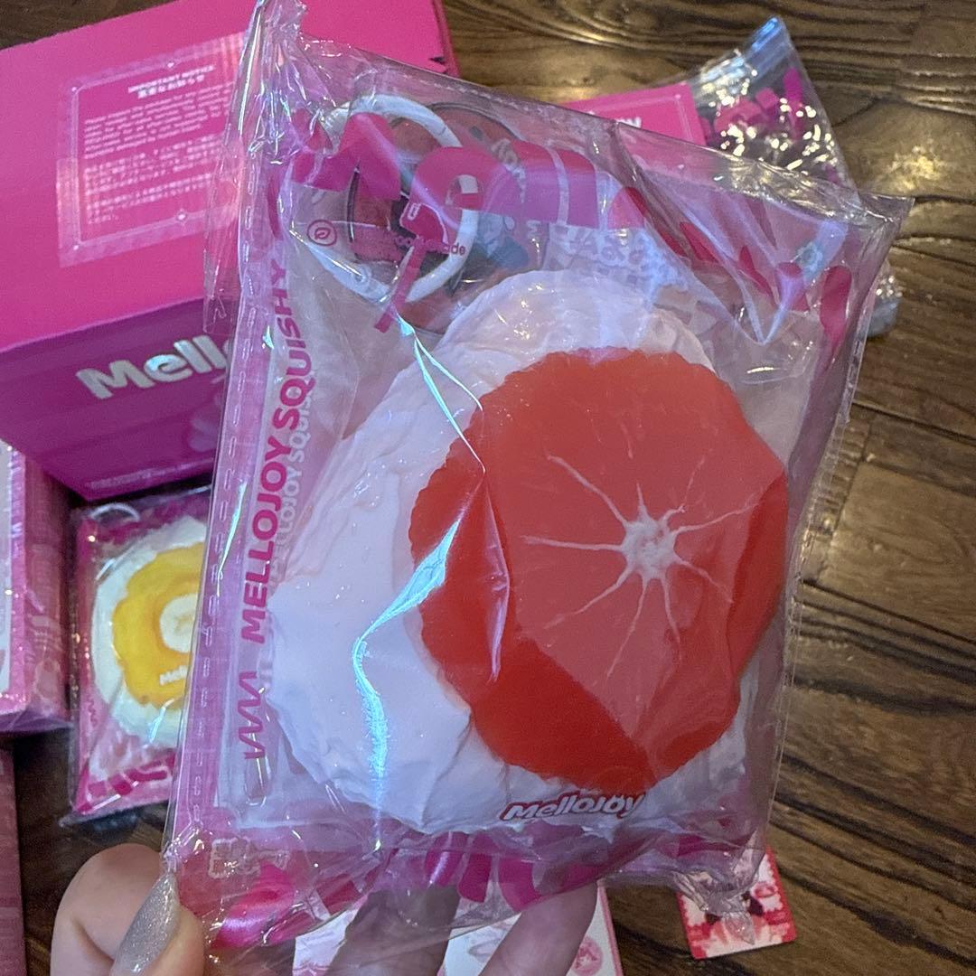 ❤️大人気❤️Mellojoy スクイーズ 大福 3個　パイナップル　柿　グレフル