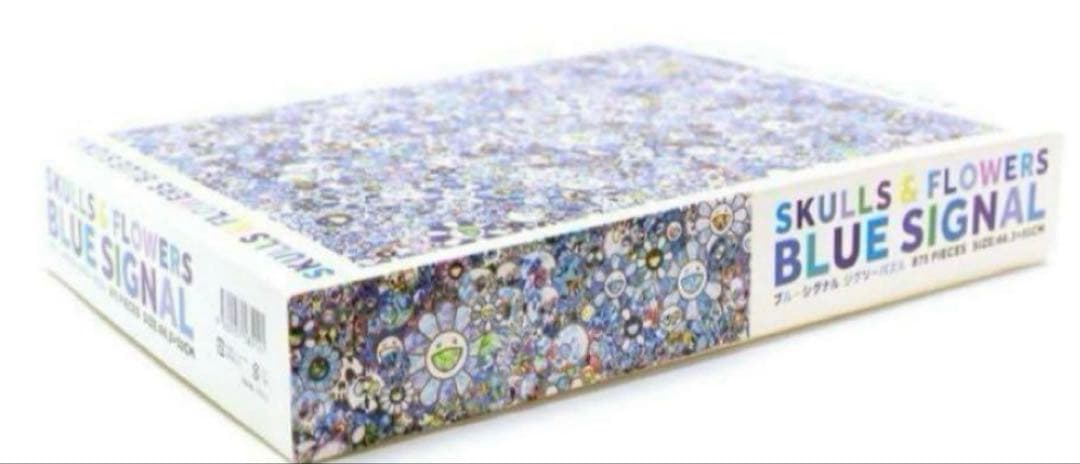 ジグソーパズル SKULLS & FLOWERS BLUE SIGNAL