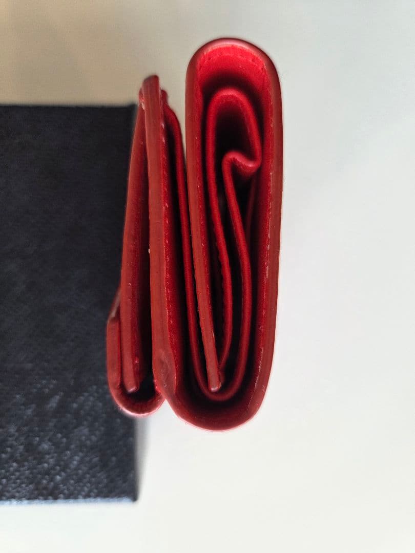 PRADA プラダ 三つ折り ミニ財布 レッド 正規品