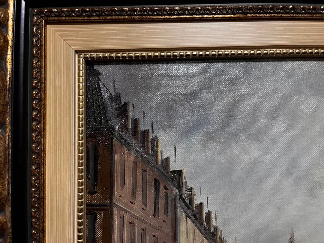 油絵　貴族人物　作者不詳