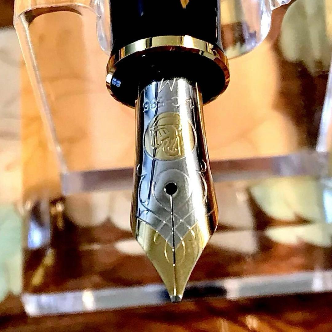 ☆超お勧め☆美しいペリカン万年筆M600ブルー縞（M)☆書き味抜群