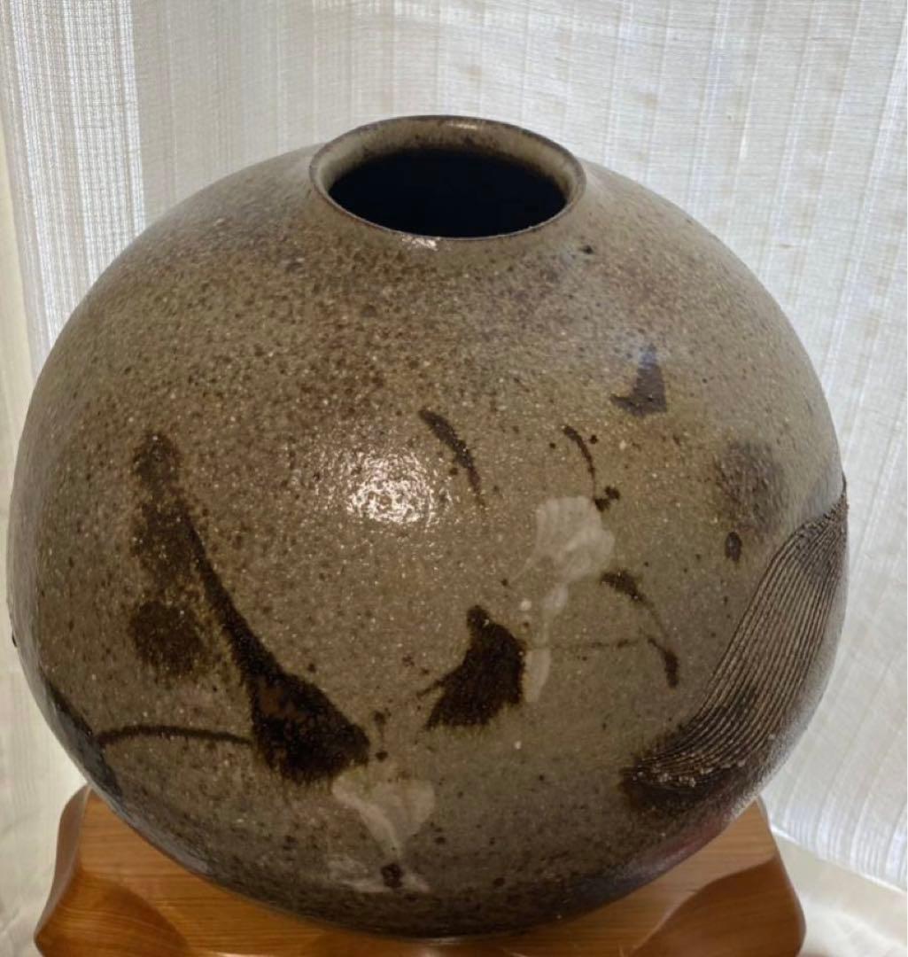 笠間焼 太田三作 花瓶 花器 花生 壺 傳統工藝