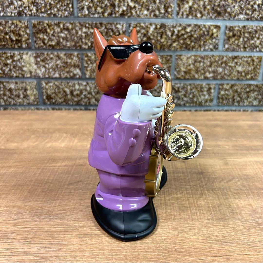 昭和レトロ ダンディーウルフ おしゃべり 目覚まし時計 リズム時計工業 置き時計