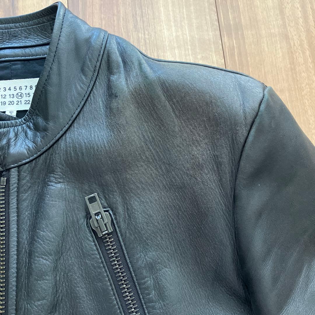 Maison Martin Margiela 八の字 レザーライダース 44