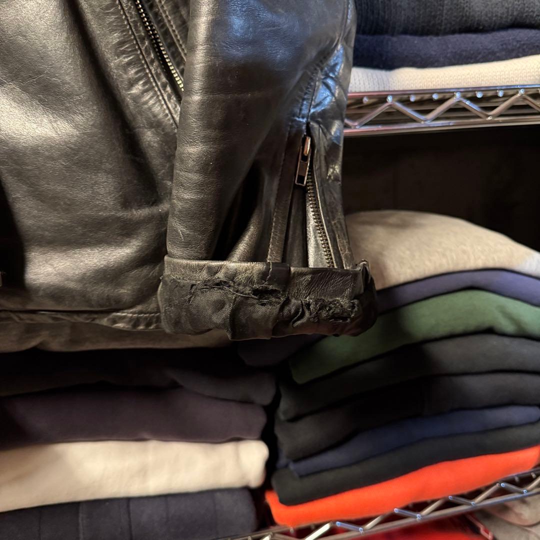 POLOJEANS Ralph Lauren シングルライダース 片ポケ 黒