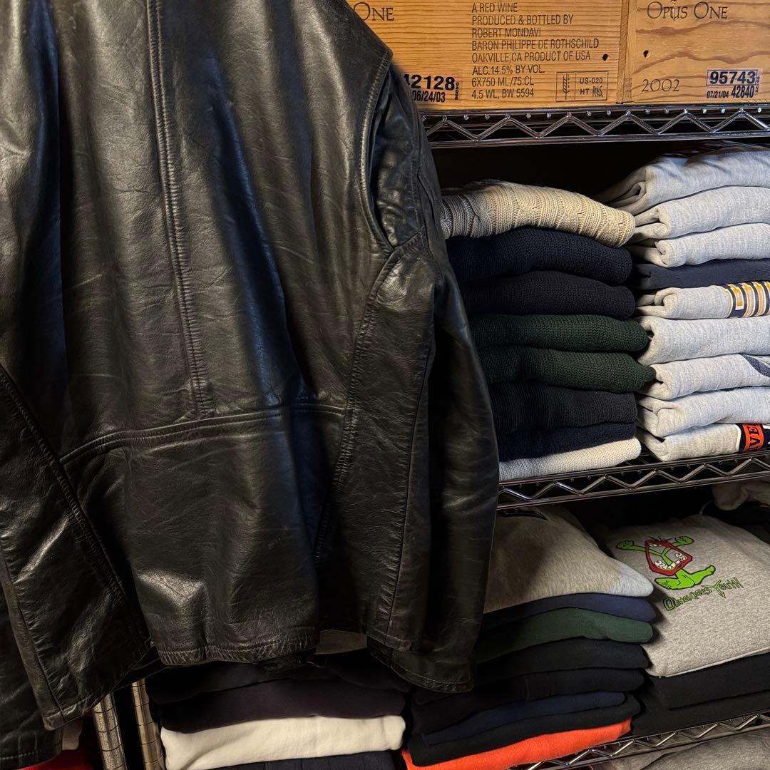 POLOJEANS Ralph Lauren シングルライダース 片ポケ 黒