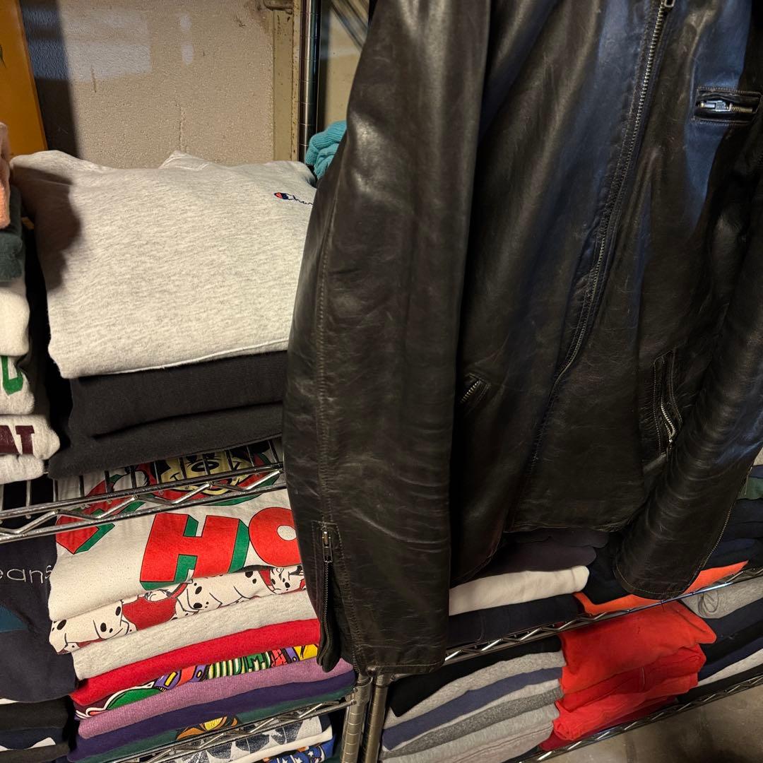 POLOJEANS Ralph Lauren シングルライダース 片ポケ 黒