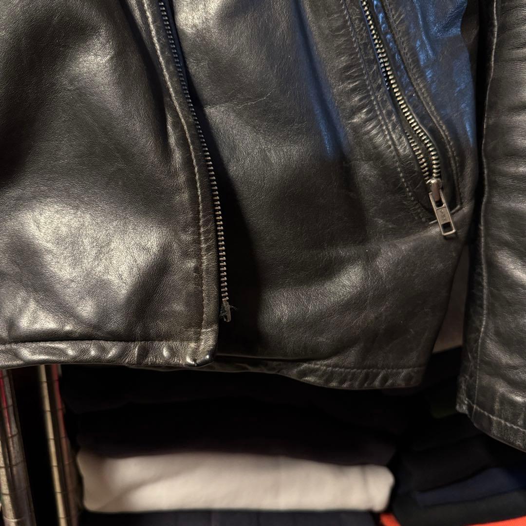 POLOJEANS Ralph Lauren シングルライダース 片ポケ 黒