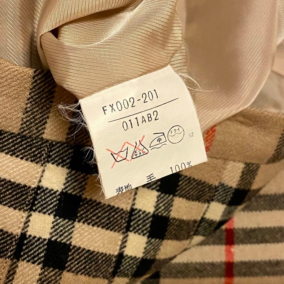 Burberrys プリーツスカート ウール100% バーバリー ノバチェック