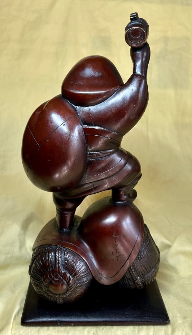 大黒天銅像・秀正銘・七福神・重さ4.8kg