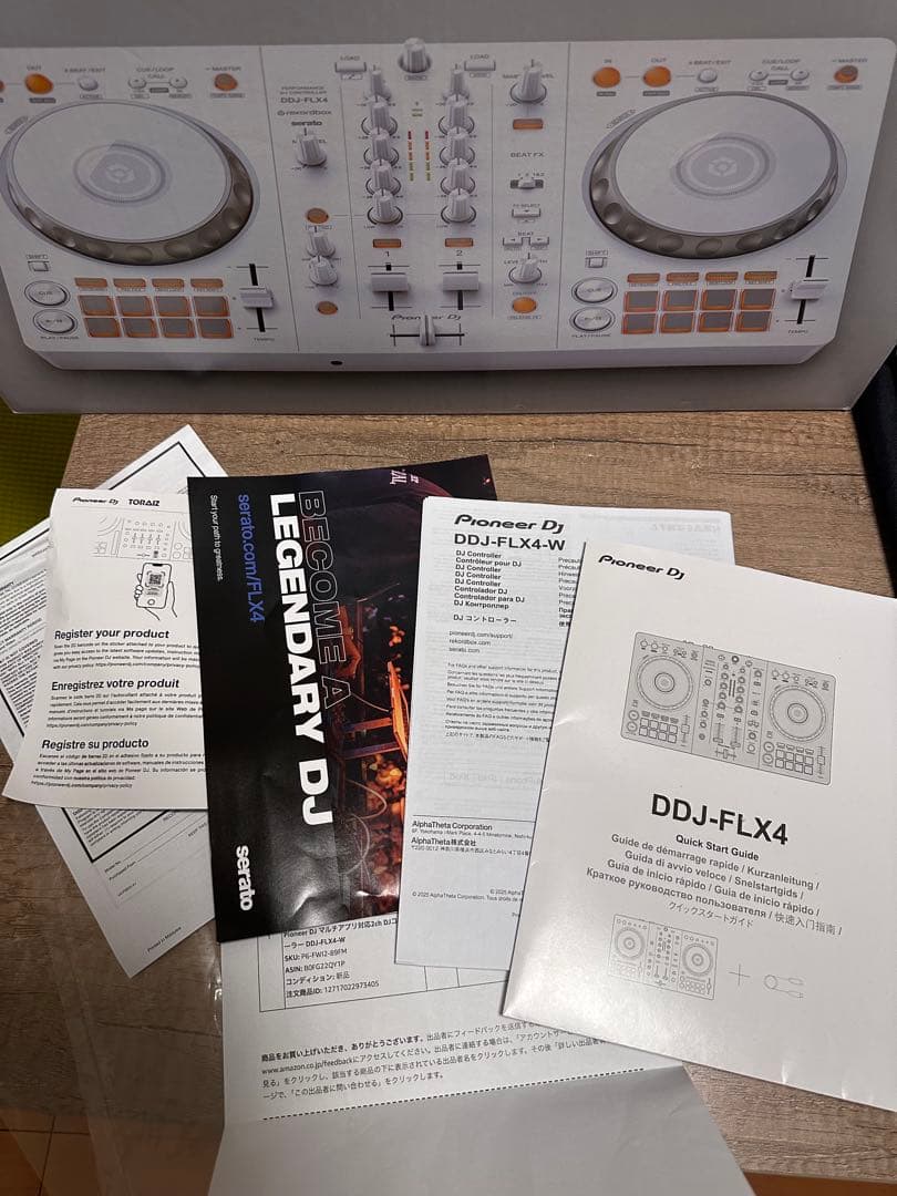 【超美品】Pioneer DJ DDJ-FLX4 ホワイト DJコントローラー