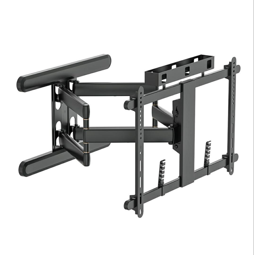 テレビ壁掛けアーム 65kg耐荷重 37〜102インチ対応　ブラック