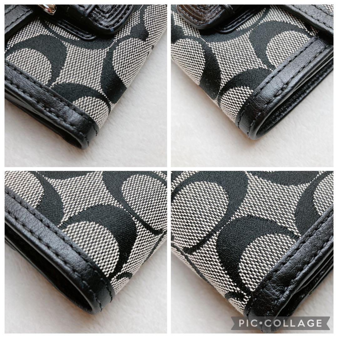 小物 Coach Soho Signature Flap Wallet Rare