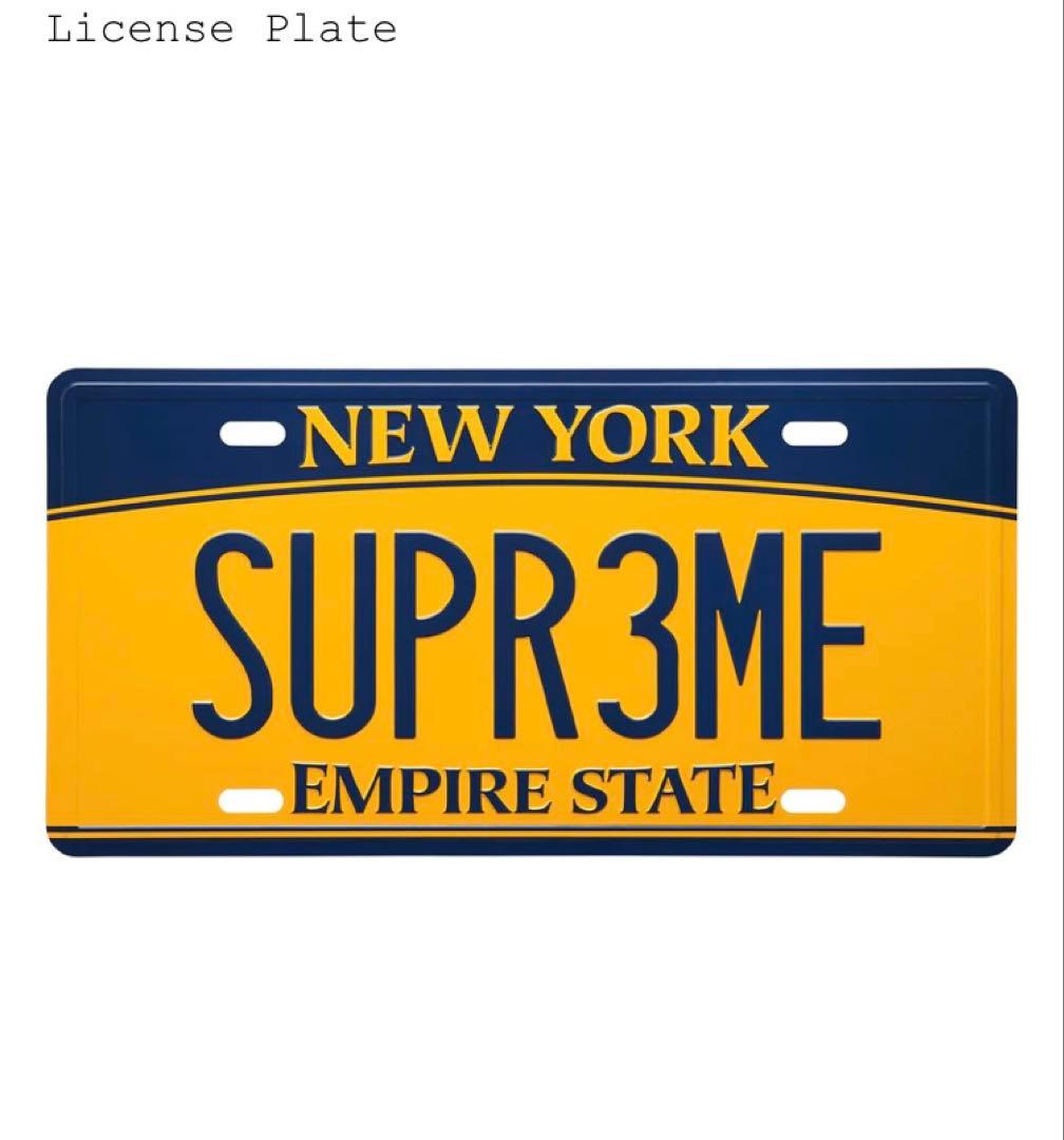 セキュリティ Supreme License Plate \