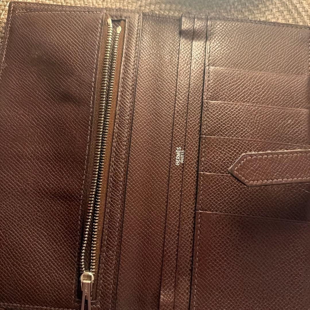 HERMES べアン財布　ショコラ箱あり