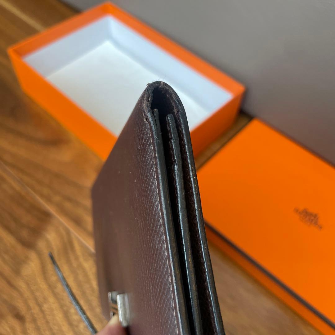HERMES べアン財布　ショコラ箱あり