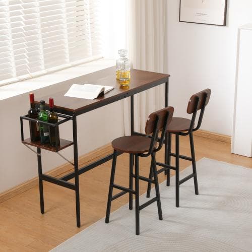 新発売 カウンターテーブル スツール 3点セット ハイテーブル 木製 カウンター