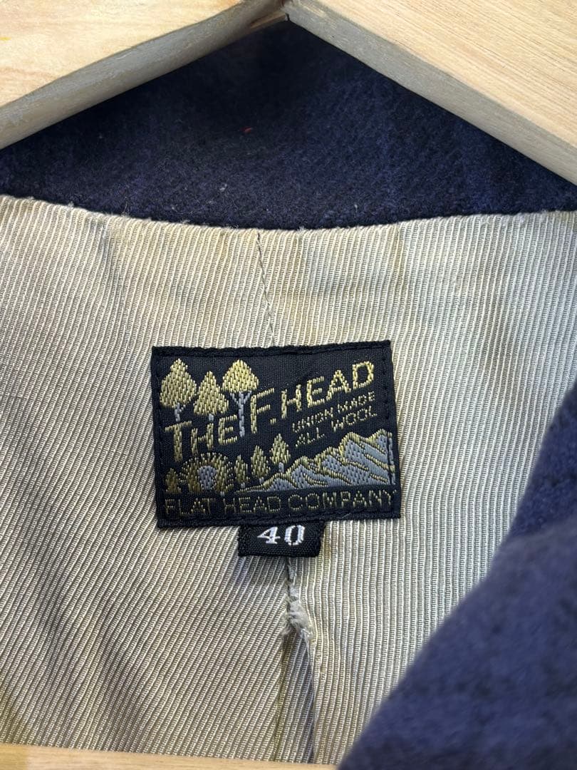 THE FLAT HEAD オンブレチェック ウールジャケット カバーオール