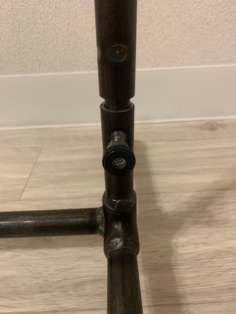 ✨ダブルスタンダード　職人ハンドメイド鉄製ハンガーラック