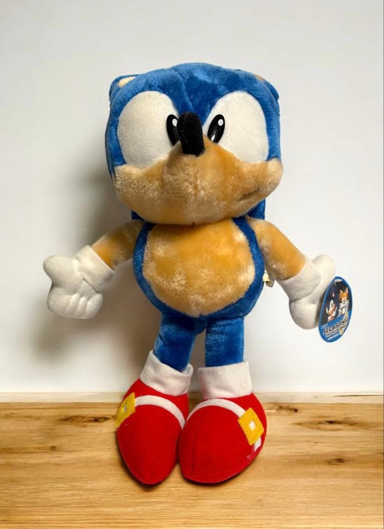 当時物 ソニック ぬいぐるみ SEGA セガ スーパージャンボ sonic