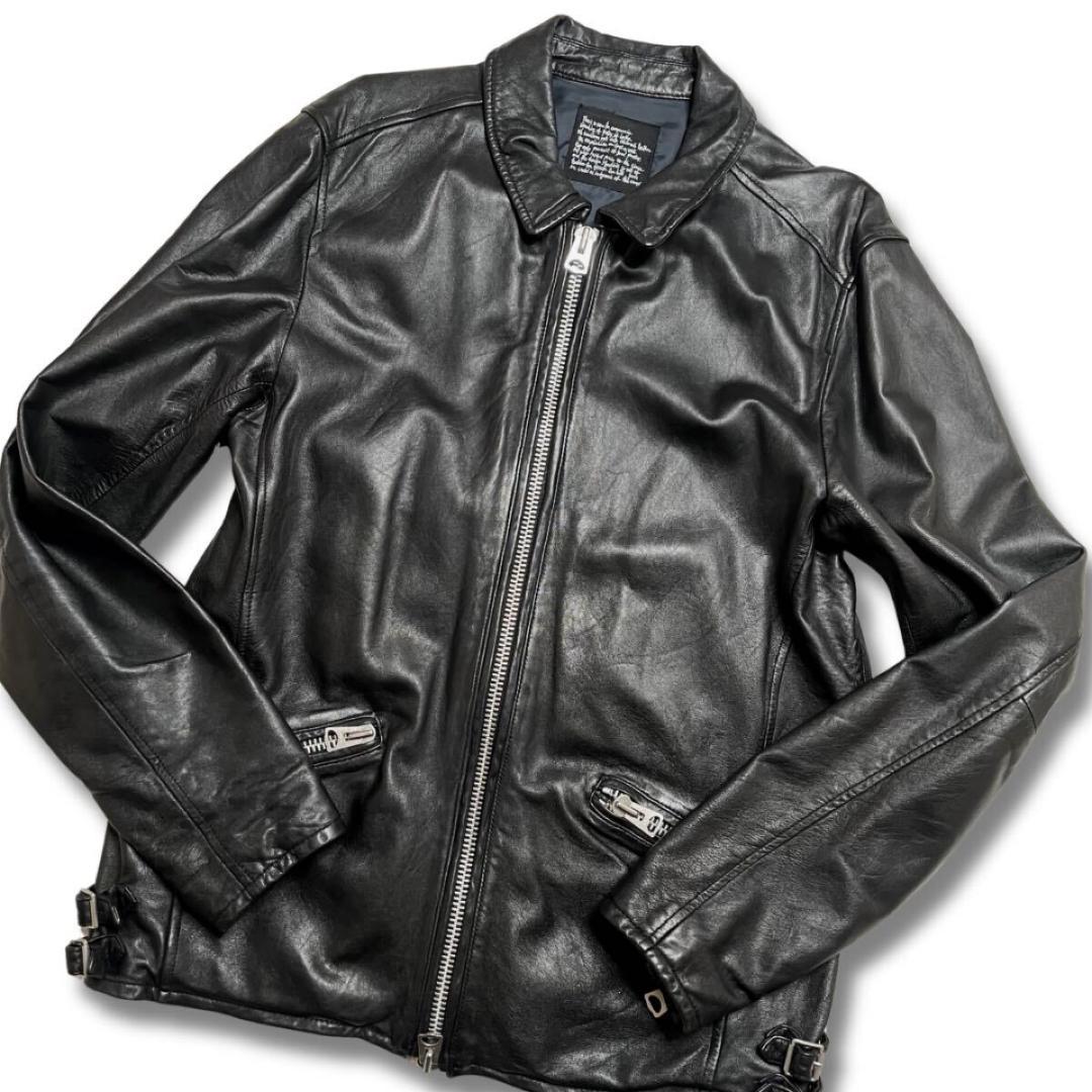 特別価格　ナノユニバース ラム レザージャケット シングルライダース 希少XL