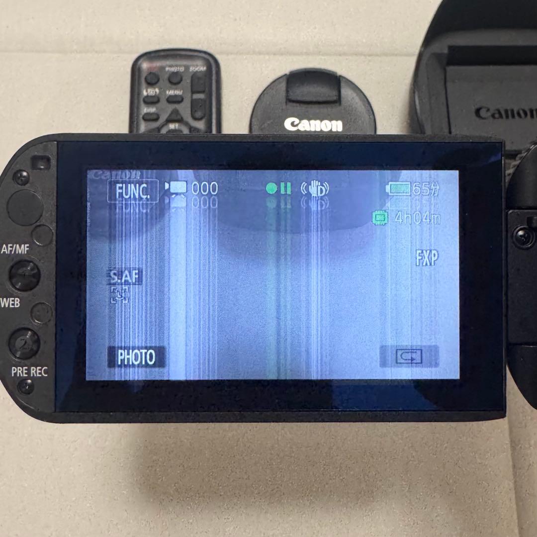【画面に不具合】 Canon HDビデオカメラ iVIS HF G20 ジャンク